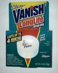 Clear Vanish Long Life Drop-ins Johnson Wax Bleach Toilet Cleaner 3.5 Oz Nos. Fixed Price $28.99.
