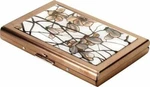 Ebros Tiffany Magnolia Credit Card Case Stainless Steel Id. Fixed Price $19.99.