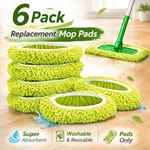 Microfiber Reusable Mop Cover Set 6 Washable Resuable Swiffer. Fixed Price $14.99.