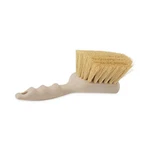 8.5" Utility Brush Tampico Bristles, Plastic Tan Handle Scrubber. Fixed Price $7.81.