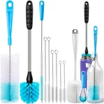 Holikme Bottle Brush Tube Cleaning Lab Set With Long Handle, Cup Cleaner. Fixed Price $11.78.