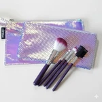 Eva-nyc New Iridescent Make Up Pouches Brushes Textured Rainbow Unicorn Zipper. Fixed Price $20.70.