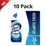 (10 Pack) Lysol Power Toilet Bowl Cleaner Gels, Atlantic Fresh, 24 Fl Oz. Fixed Price $29.99.