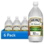 6 Pack Heinz All Natural Distilled White Vinegar 5% Acidity, 32 Fl Oz Bottle. Fixed Price $95.45.