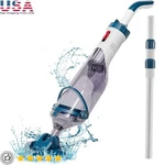 Cordless Pool Vacuum Cleaner Strong Suction 60MIN Runtime 7.3FT Pole Filter Bags. Fixed Price $193.42.