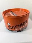 Vintage Butcher's Wax Boston Polish Amber Paste 16 Oz Tin Read. Fixed Price $42.00.