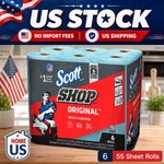 Scott Shop Towels Blue Heavy Duty Automotive Cleaning Wipes 6 Rolls 330 Sheets. Fixed Price $12.00.