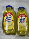 Lot Of 2 Lysol & Fresh Lemon Sunflower Multi-surface Cleaner 10.75OZ New. Fixed Price $21.55.