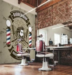 3D Salon Barber Shop A3802 Business Wallpaper Murals Self-adhesive Commerce. Fixed Price $28.56.