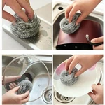 10 Pcs Stainless Steel Scrubber Wool Scrubbing Pads For Kitchen Cleaning. Fixed Price $5.89.