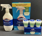 Packs Clorox Multi-purpose Spray Starter Kit 3X1.125FO Household Essentials. Fixed Price $129.95.