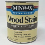 Minwax Water Based Wood Stain, White Tint Fast Drying Easy To Use - 1 Quart. Fixed Price $15.99.