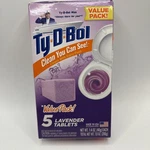 Ty Bol Lavender Toilet Bowl Cleaner Tablets Value 5 Pack 7 Oz. Fixed Price $15.88.