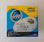 Pledge Double Sided Dusters Refill 6 Pack - New Sealed Box. Fixed Price $9.99.