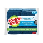 Scotch-brite Non-scratch Scrub Sponge, 4.4 X 2.6, 0.8" Thick, Blue, 6/PACK. Fixed Price $16.12.