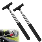 2 Pcs Car Mirror Wiper, 38.6IN Handle Side Squeegee, Sq.... Fixed Price $15.37.