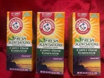 Lot Of 3 Arm & Hammer Island Mist Scented Carpet Odor Eliminator 18 Oz./each New. Fixed Price $16.99.