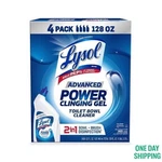 4 Pack - Lysol Advanced Toilet Bowl Gel Cleaner 32 Fl Oz. Fixed Price $20.98.