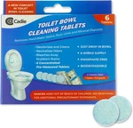 Toilet Bowl Cleaning Tablets Set Of 6 Automatic Drop-in Bleach 2 Pack By Cadie. Fixed Price $8.99.