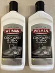 Weiman Stainless Steel Sink And Cookware Cleaner Polish Two Pack 2 Bottles. Fixed Price $15.78.