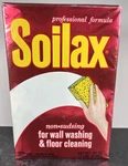 Vintage Soilax Cleaner Box Non-sudsing Wall & Floor Washing 44 Oz. Fixed Price $18.99.