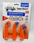 Sonic Scrubber Power Cleaner Interchangeable Brushes (3) All Purpose Household. Fixed Price $9.45.