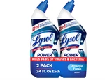 New Lysol Power Toilet Bowl Cleaner 24 Oz 2-PACK 48. Fixed Price $7.89.