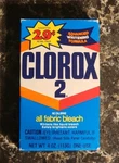 Vintage 1980S Clorox 2 Laundry Detergent Small Box - New Old Stock Rare. Fixed Price $29.99.