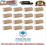 4000 White Paper Multifold Towel Bulk C-fold Recycled Fiber Boardwalk Pack Of 16. Fixed Price $34.97.