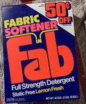 Vintage Laundry Detergent Powder Full Strength Fabric Softener 42 Oz Box Nos. Fixed Price $89.88.