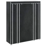 Vidaxl Cabinet Black Non-woven Fabric, Iron Collapsible Wardrobe. Fixed Price $129.99.