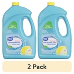 (2 Pack) Great Value Automatic Dishwasher Gel, Lemon Scent, 75 Ounce, 1 Count. Fixed Price $13.44.