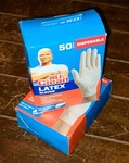 2 Mr. Clean Latex Gloves Lightly Powdered/disposable (50 Per Box). Fixed Price $16.98.