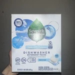 Seventh Generation Dishwasher Detergent Packs Free & Clear 45 Pods. Fixed Price $10.99.