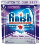 Finish Quantum Max Powerball, 64CT, Dishwasher Detergent Tablets, Ultimate.... Fixed Price $26.37.