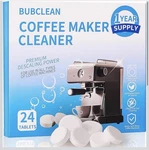 Bubclean 24 Count Coffee Maker Cleaner Tablets, Machine Descaler - New. Fixed Price $7.00.