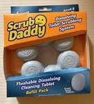 Scrub Daddy Toilet Wand Refills 6-PK Flushable Dissolving Cleaning Tablet. Fixed Price $13.99.