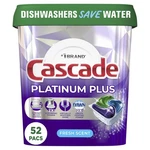 Cascade Platinum Plus Dishwasher Pod, Detergent 52 Count (pack Of 1). Fixed Price $32.58.