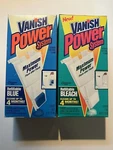 (2) Vanish Power System Automatic Toilet Bowl Cleaner Max Blue & Bleach. Fixed Price $25.00.