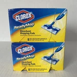 Clorox Ready Absorbent Mopping Pads Refill Lot Of 2 Boxes 16 Wood, Vinyl. Fixed Price $34.90.