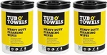 Tub O' Towels TW90 Heavy Duty 10" X 12" Multi-surface Cleaning Wipes Ct 3 Pk. Fixed Price $54.62.