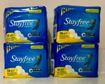 4 Stayfree Ultra Thin Regular Pads W/ Wings 18 Each 90 Total. Fixed Price $79.97.