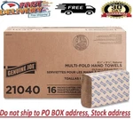 4000 Natural Paper Multifold Towel Bulk C-fold Recycled Fiber Genuine Pack Of 16. Fixed Price $39.97.