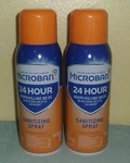 Microban 24 Hour Sanitizing Spray Citrus Scent Cans 12.5 Oz Each. Fixed Price $13.96.