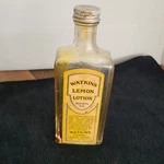 Vintage Watkins Lemon Lotion Glass Advertising Bottle. Fixed Price $9.99.