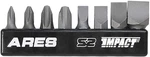 Ares 70013-8-PIECE S2 Steel Impact Driver Bit Set Includes Phillips 1,2,3,4. Fixed Price $19.20.