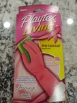 Playtex Living Gloves Drip-catch Cuff Small Pink Limited Edition Susan Komen Nos. Fixed Price $18.99.