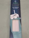 Hitt New Box, Pack Of 5-12 Inch Reusable Tumbler Straws + Cleaning Brush. Fixed Price $7.79.