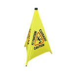 Thunder Group PLFCS332 31" Tall Bright Yellow Triangular Pop Safety Cone. Fixed Price $43.10.