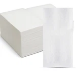 Mt Products White Dinner Napkins 12"X17" Disposable Airlaid - Pack Of 50. Fixed Price $15.99.
